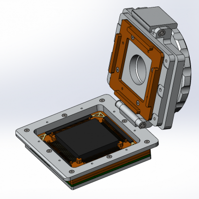 Контактирующее устройство CQFP-cl-p-220-0.635-001