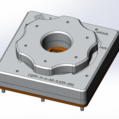 Контактирующее устройство CQFP-tl-h-68-0.635-002