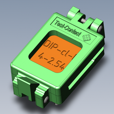 Контактирующее устройство DIP-cl-h-4-2.54-001