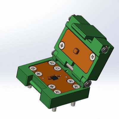 Контактирующее устройство LCC-cl-p-12-0.508-001