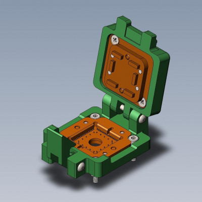 Контактирующее устройство QFN-cl-h-64-0.7-004