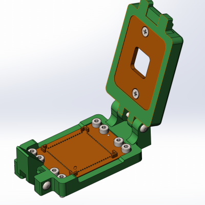 Контактирующее устройство QFN-cl-h-68-1.0-001