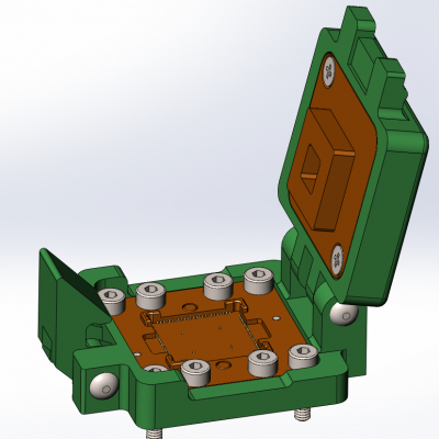 Контактирующее устройство QFN-cl-p-100-0.4-001