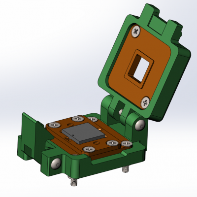 Контактирующее устройство QFN-cl-p-48-0.7-001