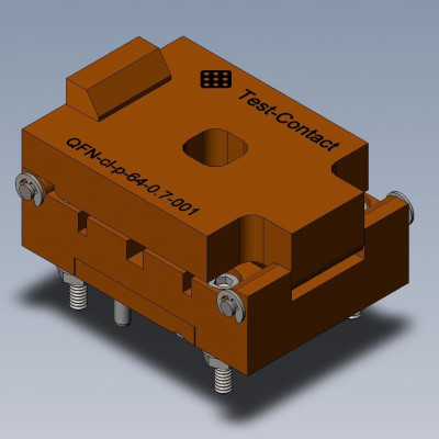 Контактирующее устройство QFN-cl-p-64-0.7-001