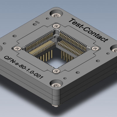 Контактирующее устройство QFN-s-80-1.0-001