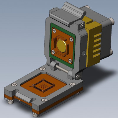 Контактирующее устройство QFP-cl-p-64-0.5-002