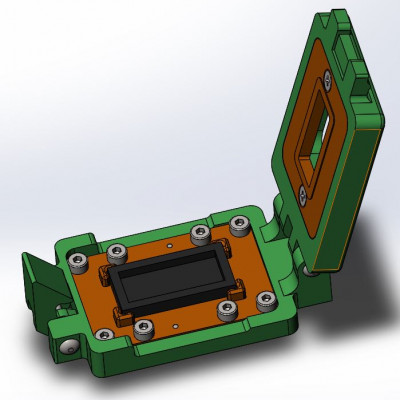 Контактирующее устройство QLCC-cl-h-16-2.54-001